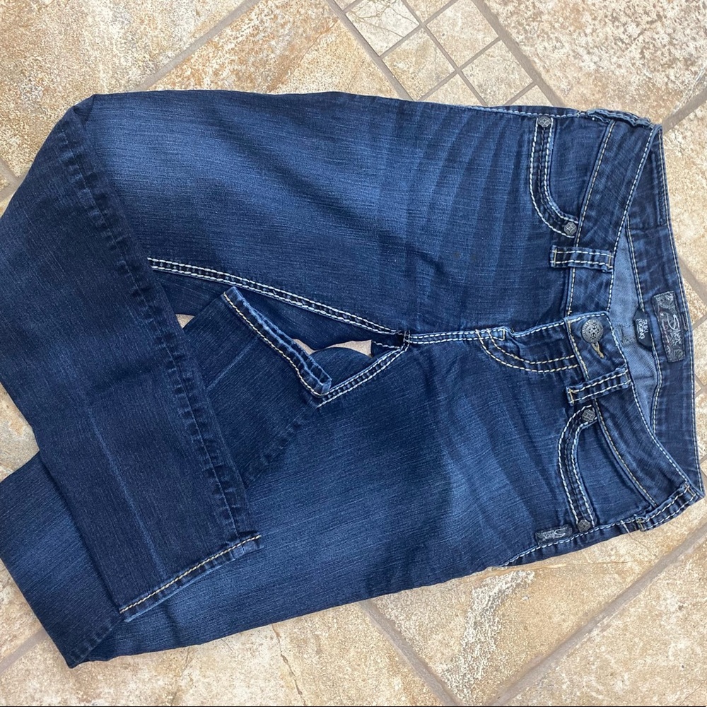 Silver jeans!